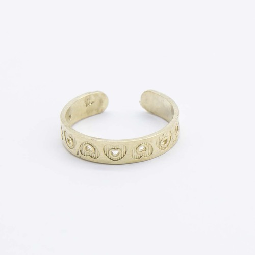 Bague pied réglable motif - bague, de