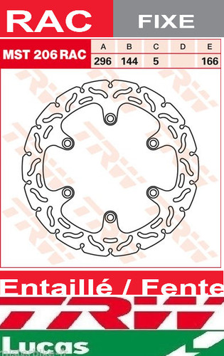 Disque frein avant - disque, trw