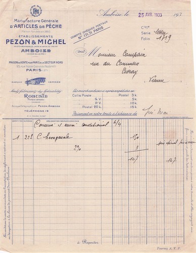 Amboise fabricant pezon - 37,