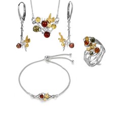 Ensemble Bijoux Femme Ambre Et