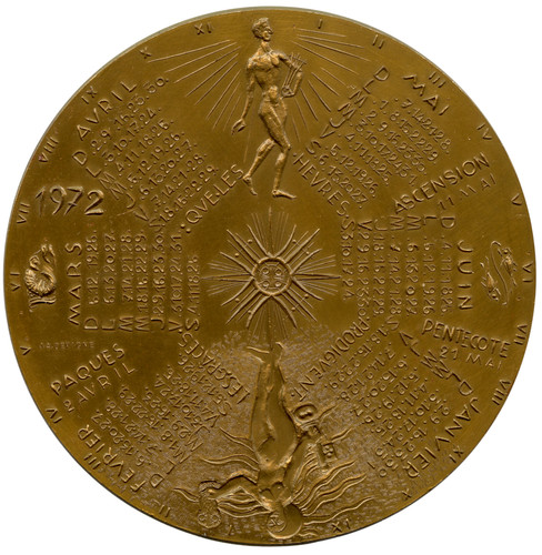 Grande médaille calendrier - grande,