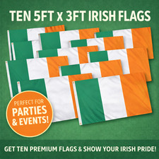 10 X Large Drapeau Irlandais