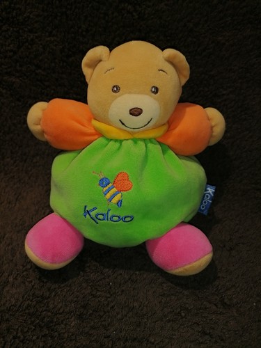 Doudou ours boule beige - , vert