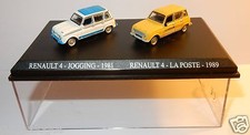 COFFRET ATLAS DUO 2 METAL UH HO 1/87 RENAULT 4 R4 4L JOGGING 1981 LA POSTE 1989