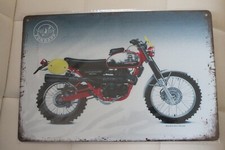 plaque publicitaire moto