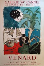 Claude Venard Affiche Expo Litho 1963 Galerie 65 Imprimerie Mourlot Exhibition 