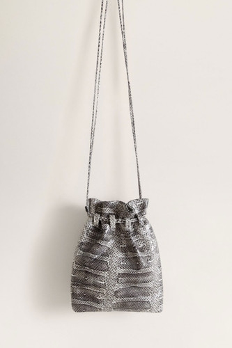 Sac mango véritable cuir - mango,