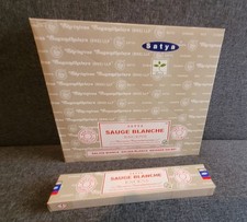 Encens Satya Sauge Blanche, 12 x 15g, Inde, Protection, Purification
