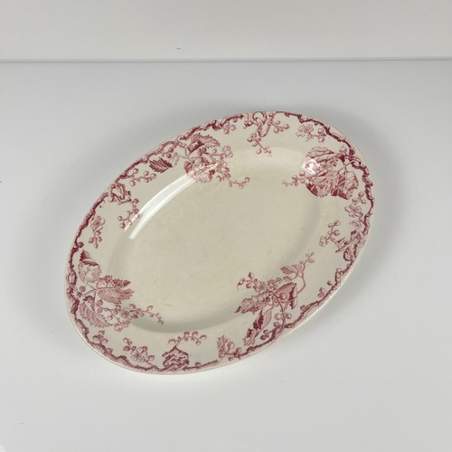 Lunéville plat ovale terre - plat,
