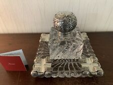 Gros encrier ancien argent et