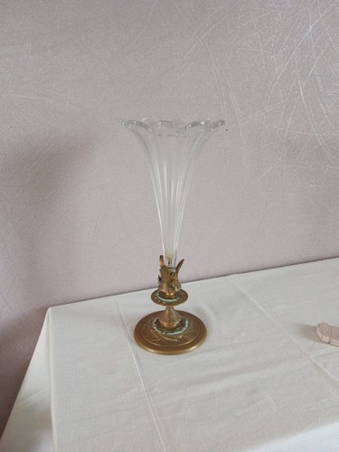 Ancien vase cornet tulipier - cornet,