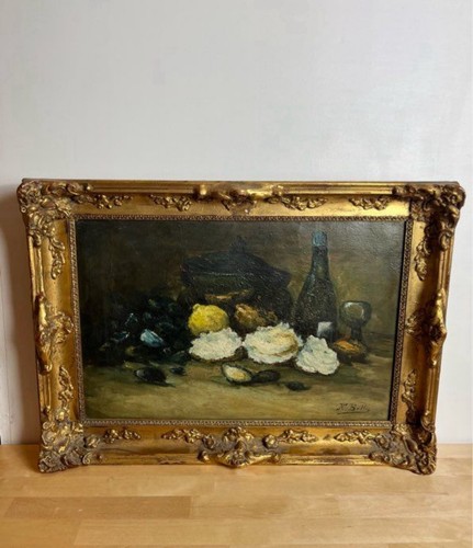 Tableau ancien nature morte - tableau,