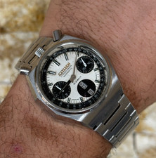 Vintage Citizen Panda Bullhead Octagon Chronograph Automatic 23 Jewels des...