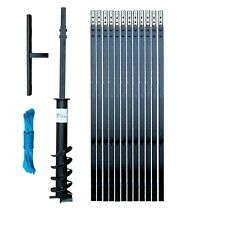 DRILLPARTNER Tarière 120mm/15m Perceuse de Puits Puits de Forage Chignole 