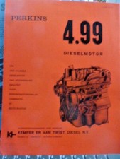 PERKINS 499 diesel  brochure catalogue dépliant  Kemper van twist 4p Neerlandais
