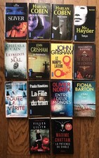 lot  14 livres de poche (13 + 1 offert) POCKET   thrillers,  Polars, Suspense