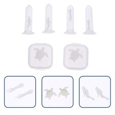  6 Pcs Mini Figurines D'animaux Marins De Tortue Ornements D'aquarium Miniature