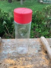 Flacon Tupperware condiserve haut cristal couvercle rouge