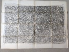 1/80 000 LURE carte topographique 1839 4,30 O. a 5,20 E. / 52,9 S. à 53,33 N. Gr