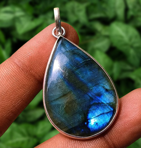 Pendentif pierre précieuse - , en
