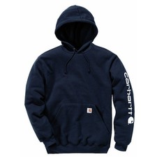 Sweat à capuche bleu marine -