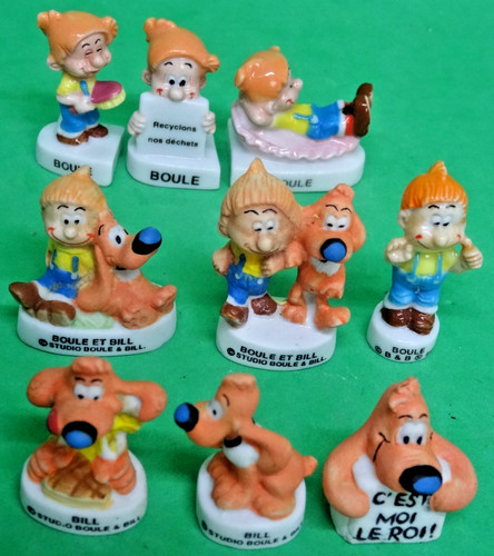 Lot fèves boule et bill - boule,
