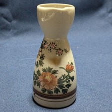 Antique Kutani Céramique Sake Bouteille Tokkuri Buvable Vessel Japonais Poterie