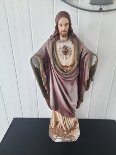 Statue jesus sacré cœur - jesus,