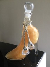 FLACON BOUTEILLE CHAUSSURE A TALON en Verre 350 ml BAIN MOUSSANT PLEIN NEUF