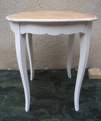 Table basse ronde bois haut - basse,