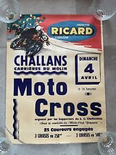 AFFICHE ORIGINALE COURSE MOTO