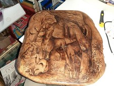 Tableau peinture sur bois -