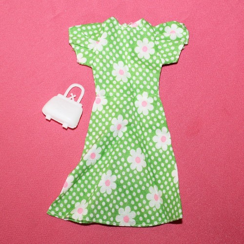 Robe verte fleurs - robe, à