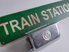 Ancien cendrier métal trains logo SNCF