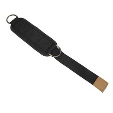 (Noir) Fitness Ankle Buckle Leg Strength Trainer Avec Double D Anneaux