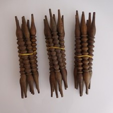 N2749 24 barreaux moulures tourillons bois vintage XIXe art déco PN France