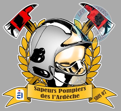 Sticker sapeurs pompiers - sticker,