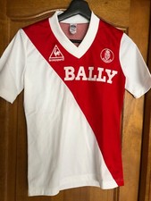 Ancien Maillot FOOTBALL Equipe AS MONACO sponsor BALLY ca. 1982 Taille 12 ans