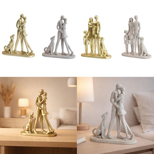 Figurines couple chien - de,