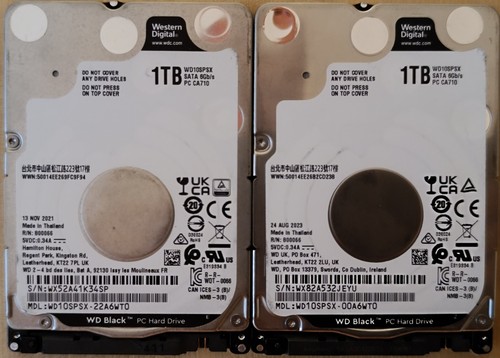 Lot hdd wd black - 💾, 1