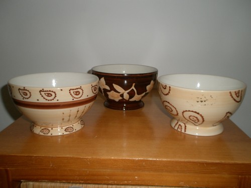 Lot bols riz marron et - de,