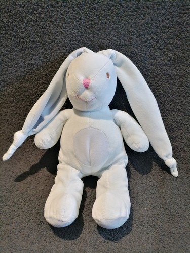 Doudou peluche lapin bleu nez - peluche,