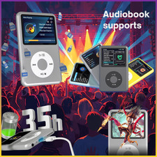 ​Lecteur MP3 Audiophile Hi-Res 128Go - FM, Audiobooks, Smart Touch, bluetooth