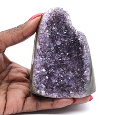 Améthyste Brésil : Mini-Géode pour Décoration et Science 430gr 100mm Brésil