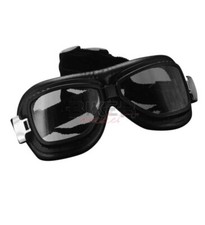 Lunettes Masquerade MOTO CUSTOM Biker Aviateur Red Baron Avec Verres Courbes