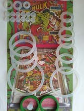 FLIPPER GOTTLIEB-HULK-KIT ELASTIQUES EN SILICONE TRANSPARENT-pinball rubber ring