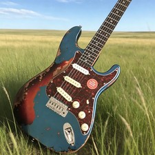 Blue Vintage Relic ST Electric