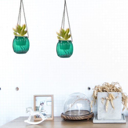 Pot fleur suspendu - de,
