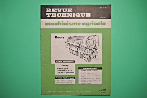 Revue technique machinisme - technique,