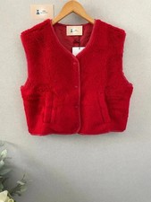 Veste sans manche teddy rouge